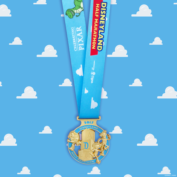 2017 Disneyland half marathon medals, run Disney, Disneyland races, run Disney medals 2017