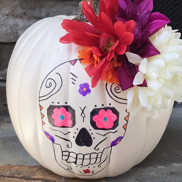 COCO craft, Disney pixar coco, coco movie craft, sugar skull pumpkin